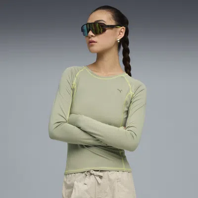 Puma Yona Women's Long Sleeve T-shirt In Green