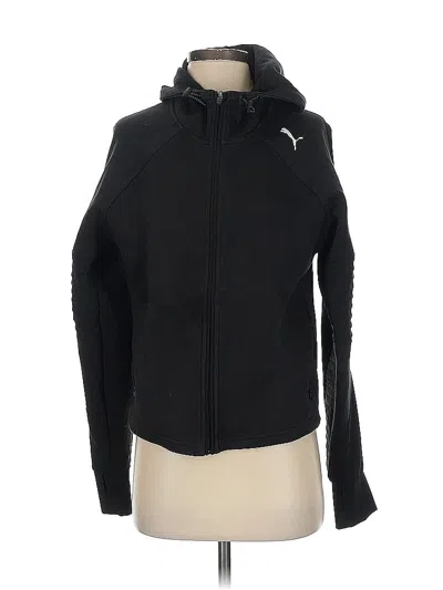 Pre-owned Puma Zip Up Hoodie In Black