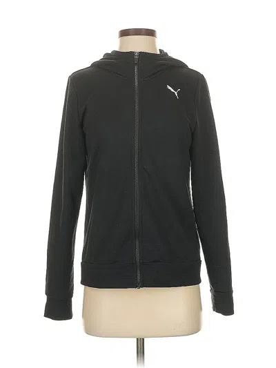 Pre-owned Puma Zip Up Hoodie In Black