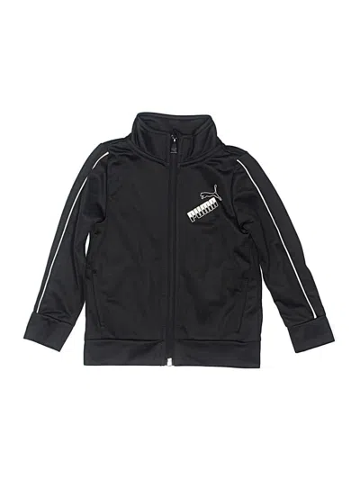 Pre-owned Puma Kids' Zip Up Hoodie In Black