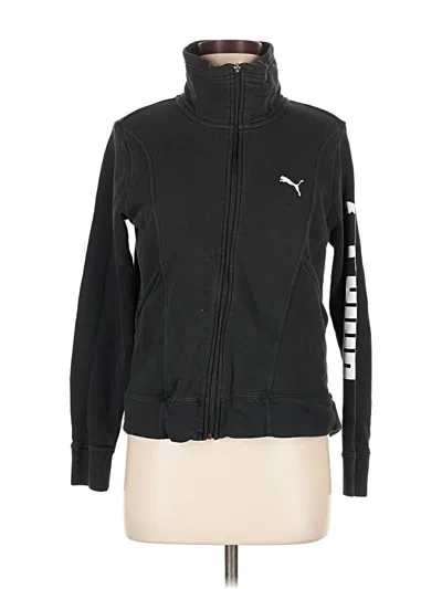 Pre-owned Puma Zip Up Hoodie In Black