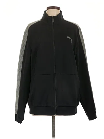 Pre-owned Puma Zip Up Hoodie In Black