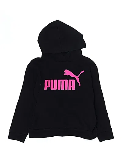 Pre-owned Puma Kids' Zip Up Hoodie In Black