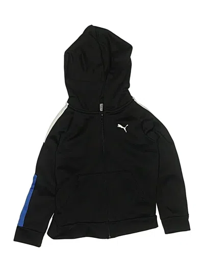 Pre-owned Puma Kids' Zip Up Hoodie In Black