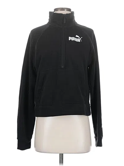 Pre-owned Puma Zip Up Hoodie In Black