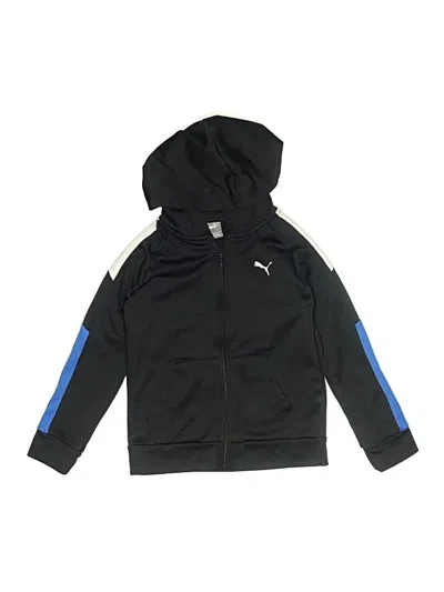 Pre-owned Puma Kids' Zip Up Hoodie In Black