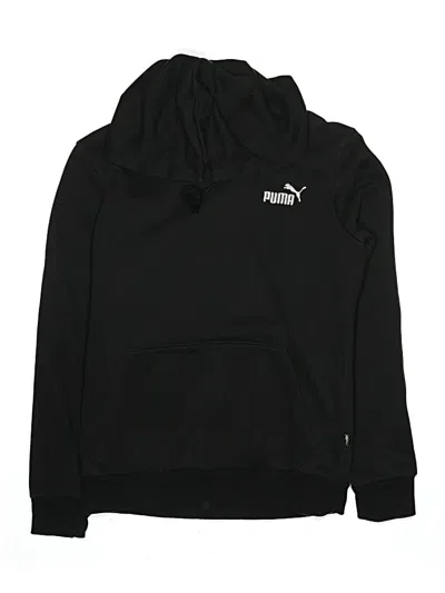 Pre-owned Puma Kids' Zip Up Hoodie In Black