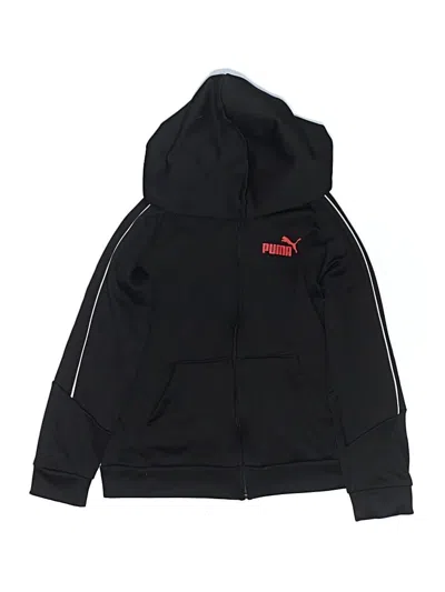 Pre-owned Puma Kids' Zip Up Hoodie In Black
