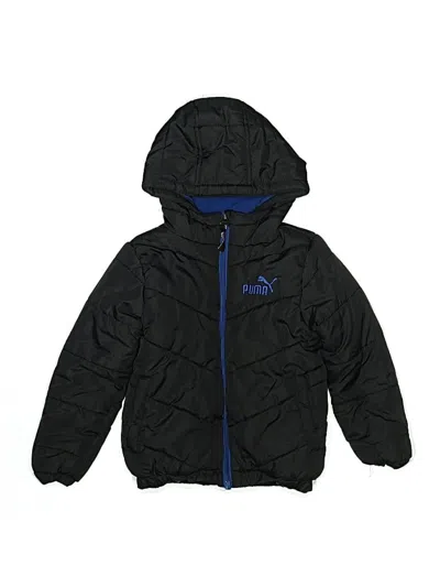 Pre-owned Puma Kids' Zip Up Hoodie In Black