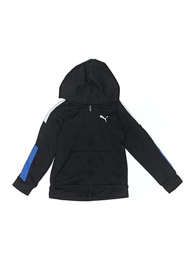 Pre-owned Puma Kids' Zip Up Hoodie In Black