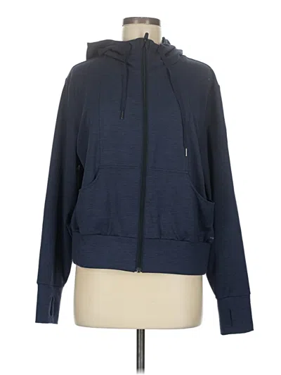 Pre-owned Puma Zip Up Hoodie In Blue