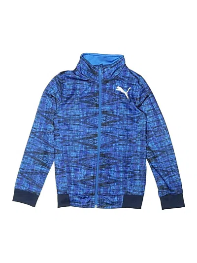 Pre-owned Puma Kids' Zip Up Hoodie In Blue