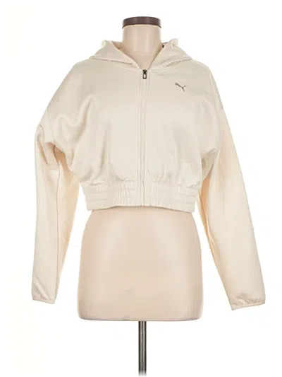 Pre-owned Puma Zip Up Hoodie In Brown