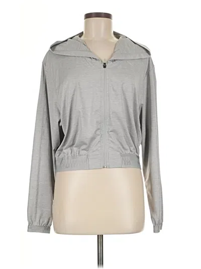 Pre-owned Puma Zip Up Hoodie In Gray