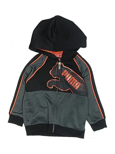 Pre-owned Puma Babies' Zip Up Hoodie In Gray