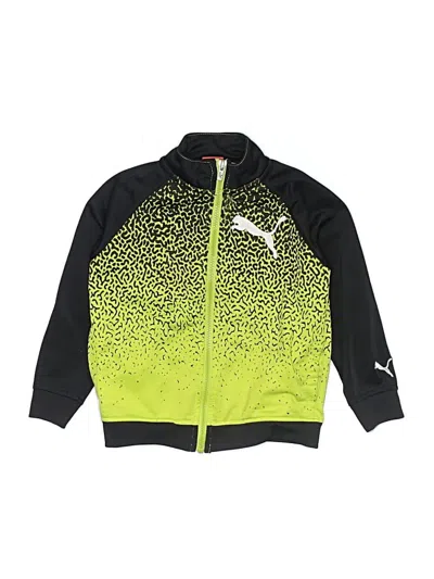 Pre-owned Puma Kids' Zip Up Hoodie In Green