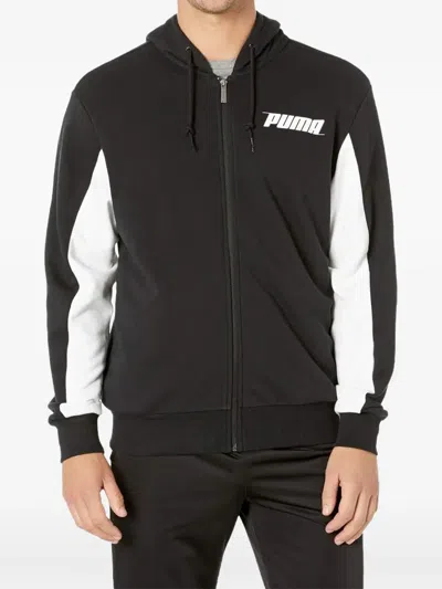 Puma Hooded Jacket Rebel Black In Animal Print