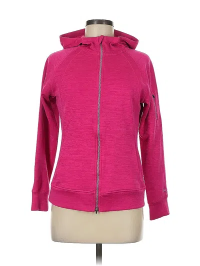 Pre-owned Puma Zip Up Hoodie In Pink