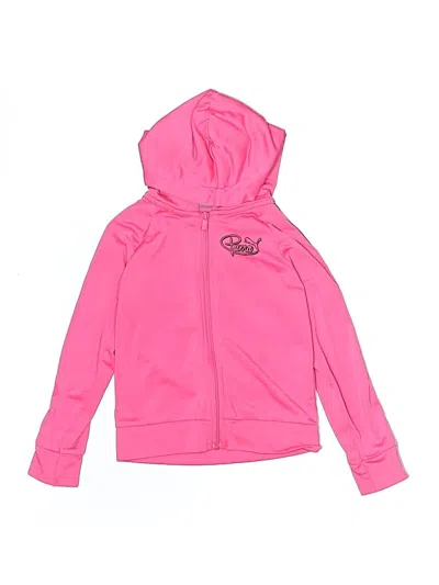 Pre-owned Puma Kids' Zip Up Hoodie In Pink