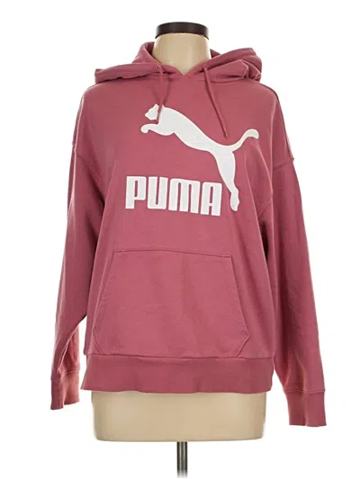 Pre-owned Puma Zip Up Hoodie In Pink