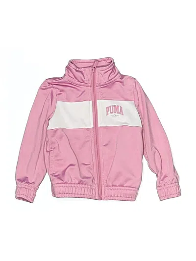 Pre-owned Puma Babies' Zip Up Hoodie In Pink