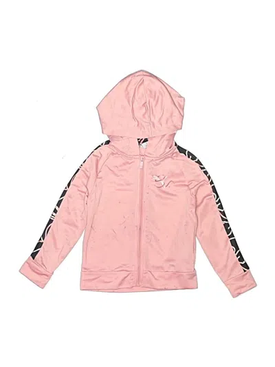 Pre-owned Puma Kids' Zip Up Hoodie In Pink