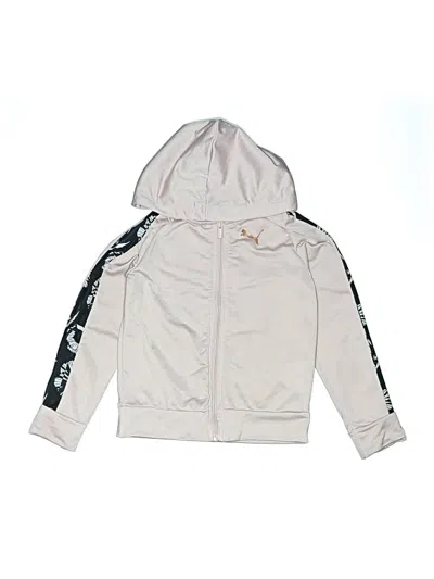 Pre-owned Puma Kids' Zip Up Hoodie In Silver