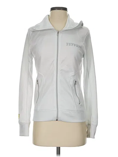 Pre-owned Puma Zip Up Hoodie In Silver