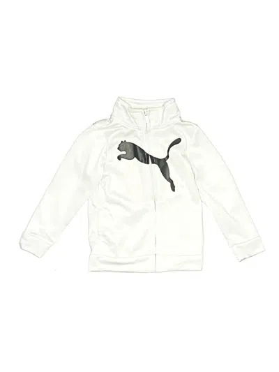Pre-owned Puma Babies' Zip Up Hoodie In White
