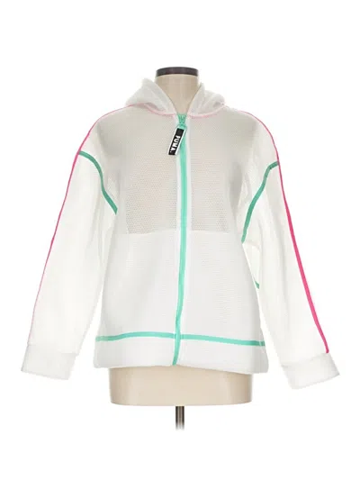 Pre-owned Puma Zip Up Hoodie In White