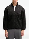 Puma Tech Relaxed Sherpa Jacket In Black