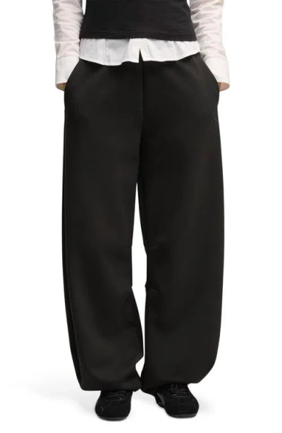 Puma Tech Sense Wide Leg Sweatpants In Black