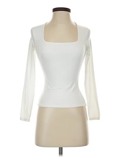 Pre-owned Pumiey 3/4 Sleeve T-shirt In Ivory