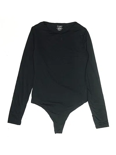 Pre-owned Pumiey Bodysuit In Black