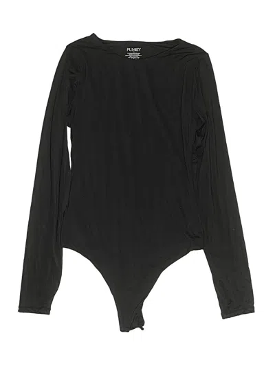 Pre-owned Pumiey Bodysuit In Black