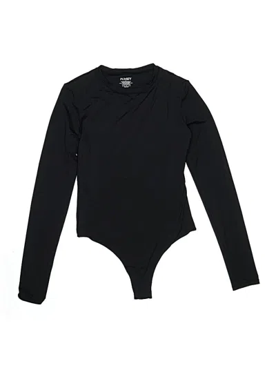 Pre-owned Pumiey Bodysuit In Black