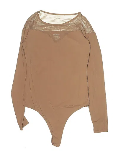 Pre-owned Pumiey Bodysuit In Brown