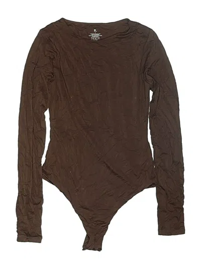 Pre-owned Pumiey Bodysuit In Brown