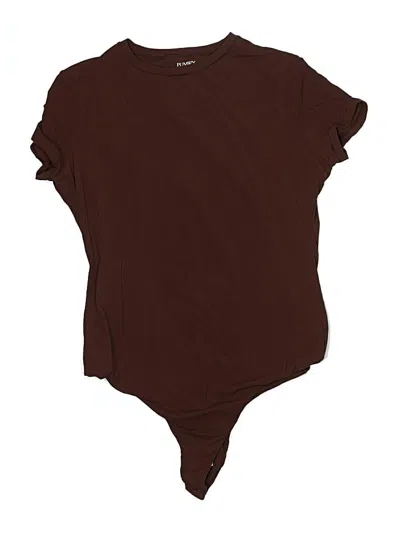 Pre-owned Pumiey Bodysuit In Brown