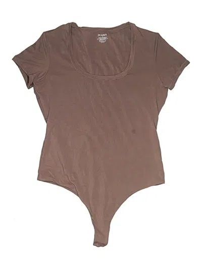 Pre-owned Pumiey Bodysuit In Brown