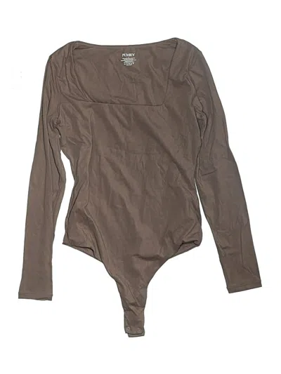 Pre-owned Pumiey Bodysuit In Brown