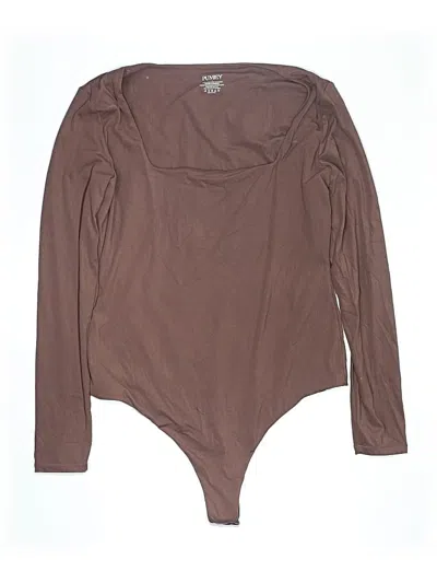 Pre-owned Pumiey Bodysuit In Brown