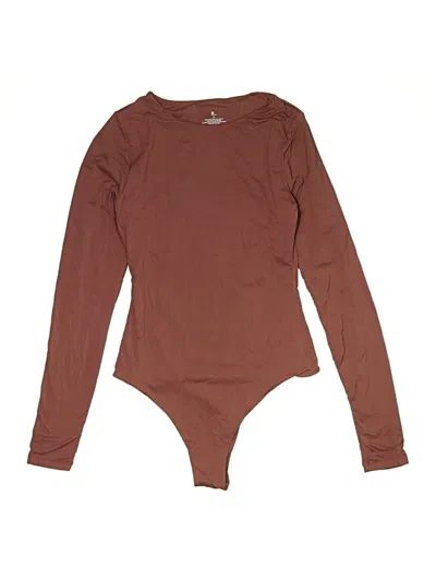 Pre-owned Pumiey Bodysuit In Brown