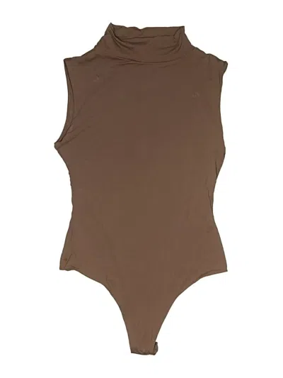 Pre-owned Pumiey Bodysuit In Brown