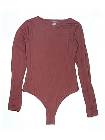 Pre-owned Pumiey Bodysuit In Burgundy