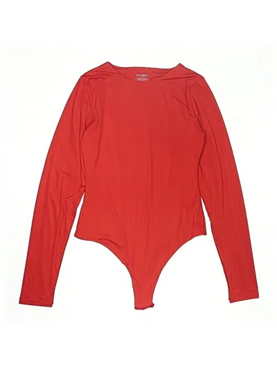 Pre-owned Pumiey Bodysuit In Red