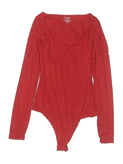 Pre-owned Pumiey Bodysuit In Red