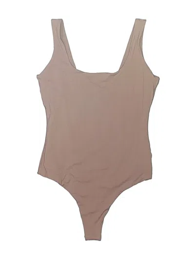 Pre-owned Pumiey Bodysuit In Tan