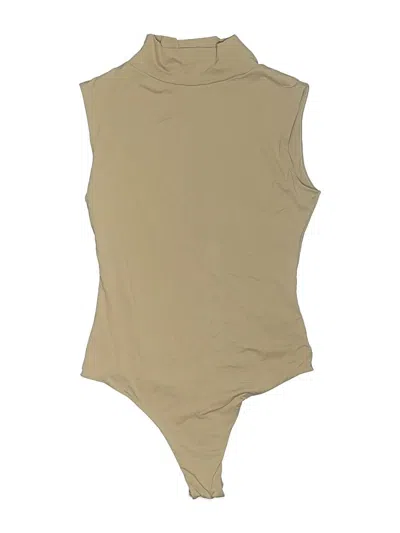 Pre-owned Pumiey Bodysuit In Tan