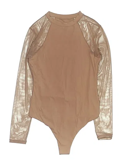 Pre-owned Pumiey Bodysuit In Tan
